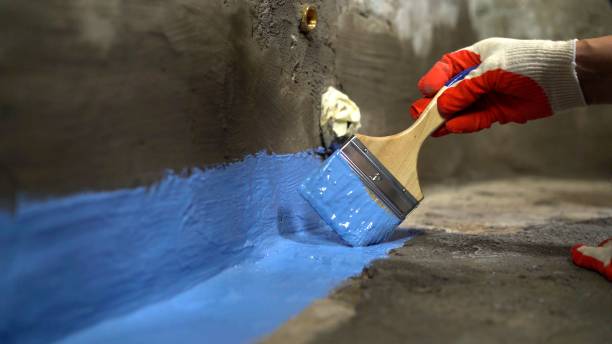 Commercial Waterproofing project at a Rocky Ridge, OH business property by SJ Waterproofing Pros